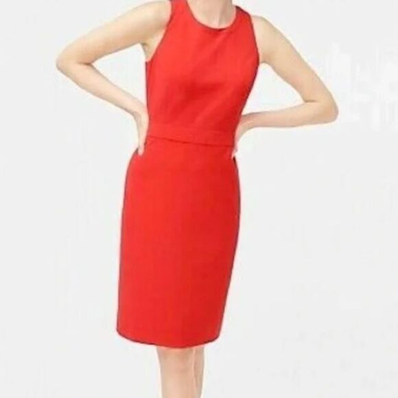 J. Crew Red Sheath Dress - Picture 1 of 12